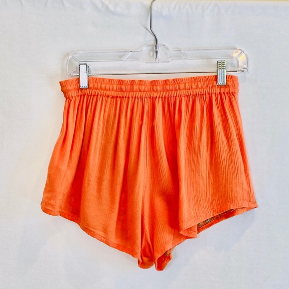 Z&L Europe beach boho shorts M orange embroidered - Picture 2 of 8